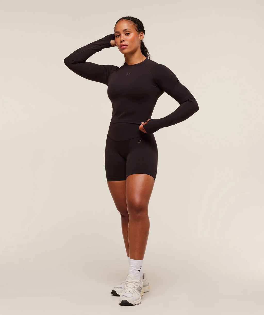 Activate Long Sleeve Crop Top